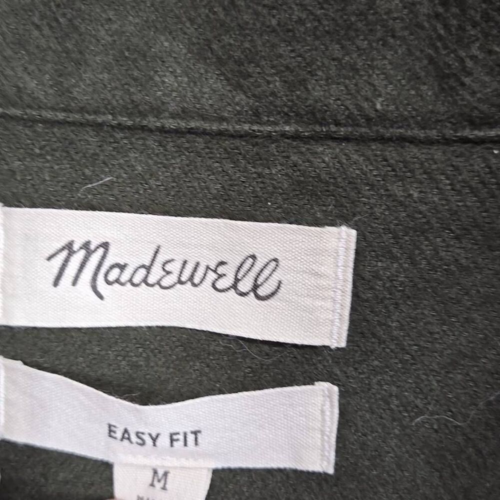 Madewell Shirt Easy Fit Work Men’s Size Medium Heavy flannel Shacket - Picture 2 of 9